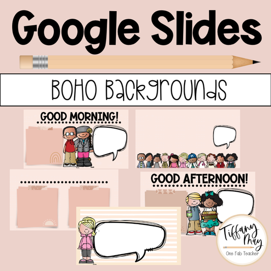 Google Slides Backgrounds Boho