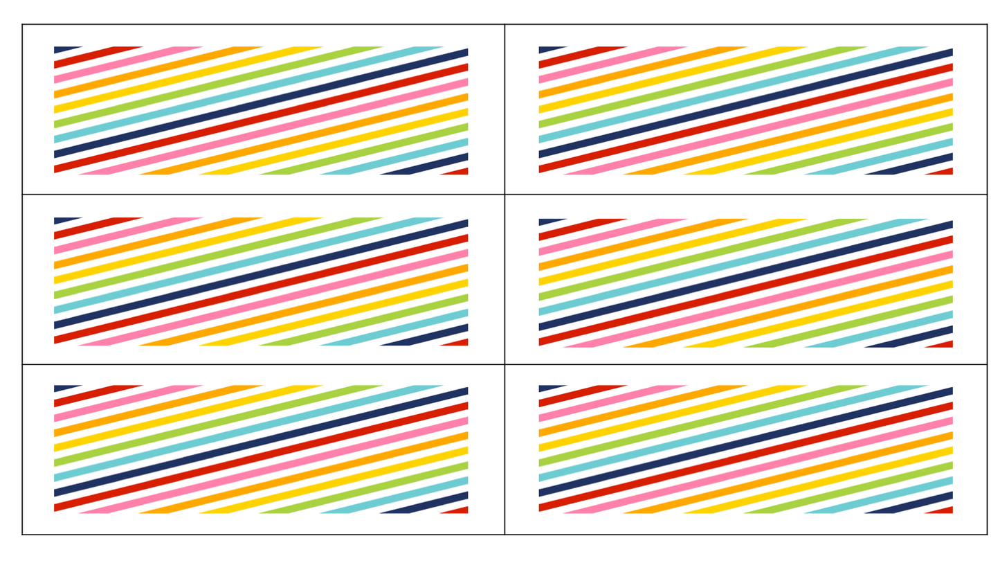Daily Schedule | Customizable White and Rainbow