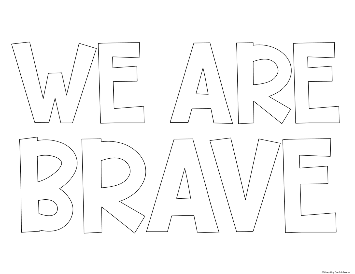 Affirmation Coloring Sheets for Whole Class Behavior