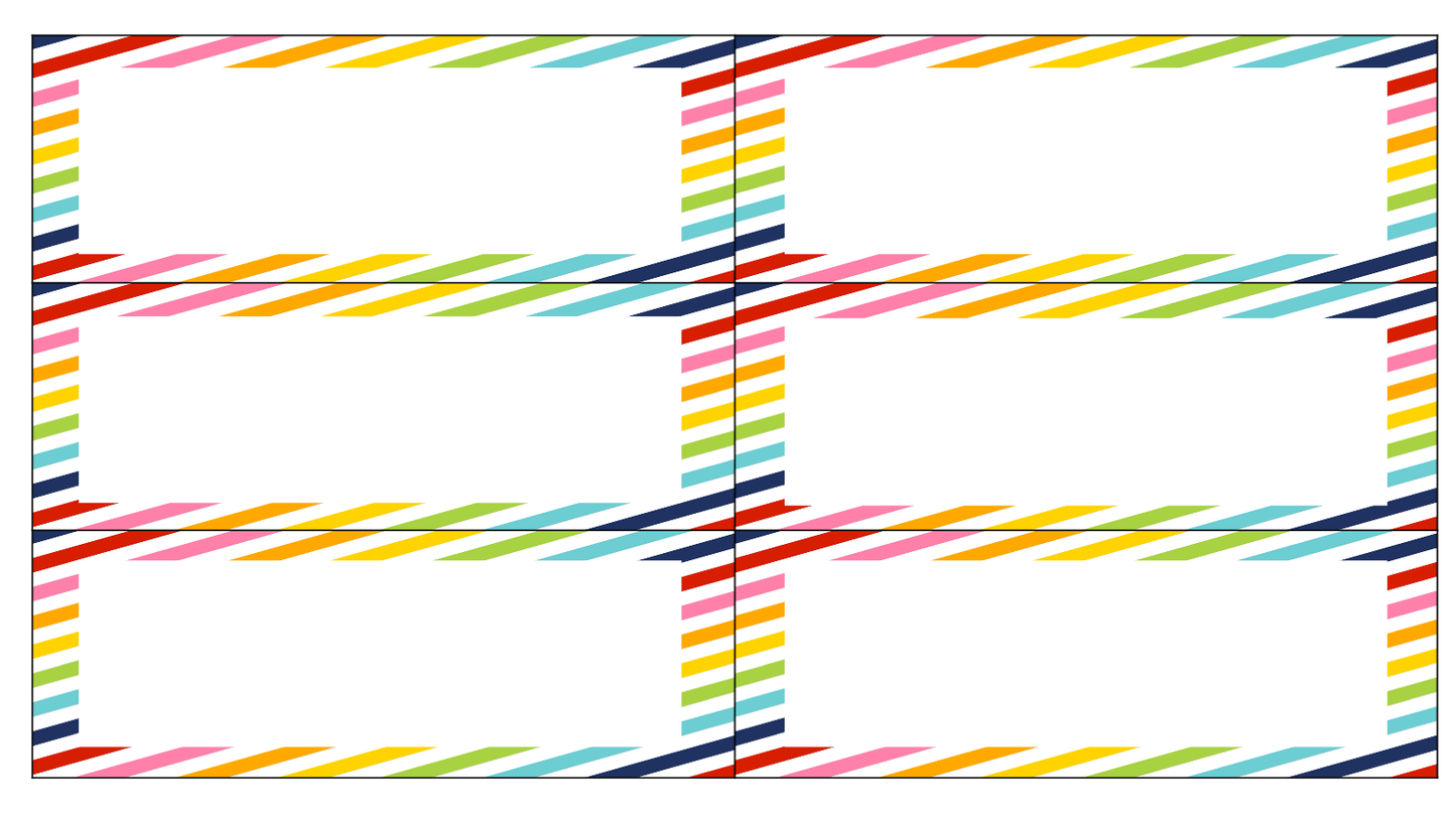 Daily Schedule | Customizable White and Rainbow