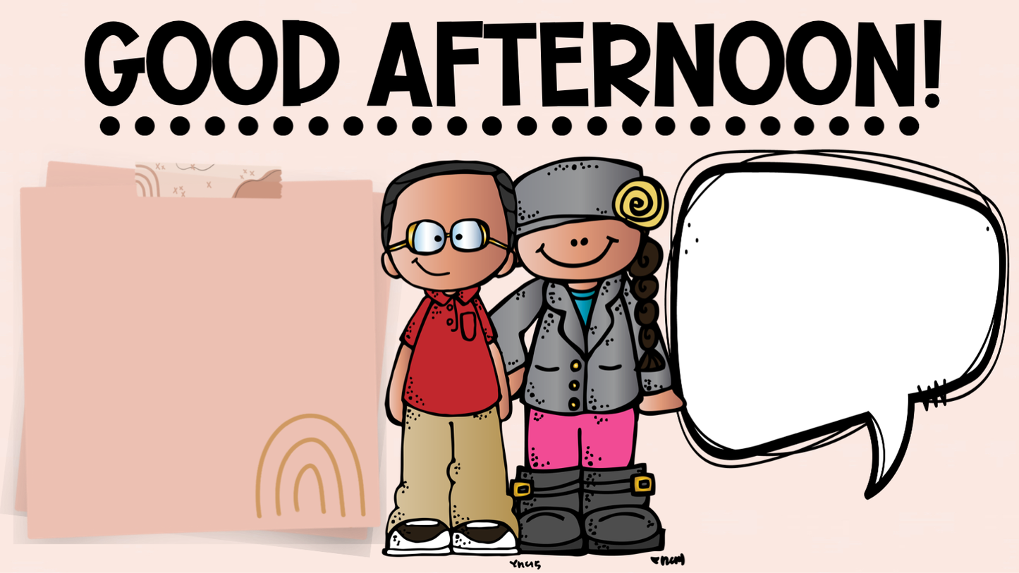 Good Morning and Afternoon Lesson Plan Google Slides Templates