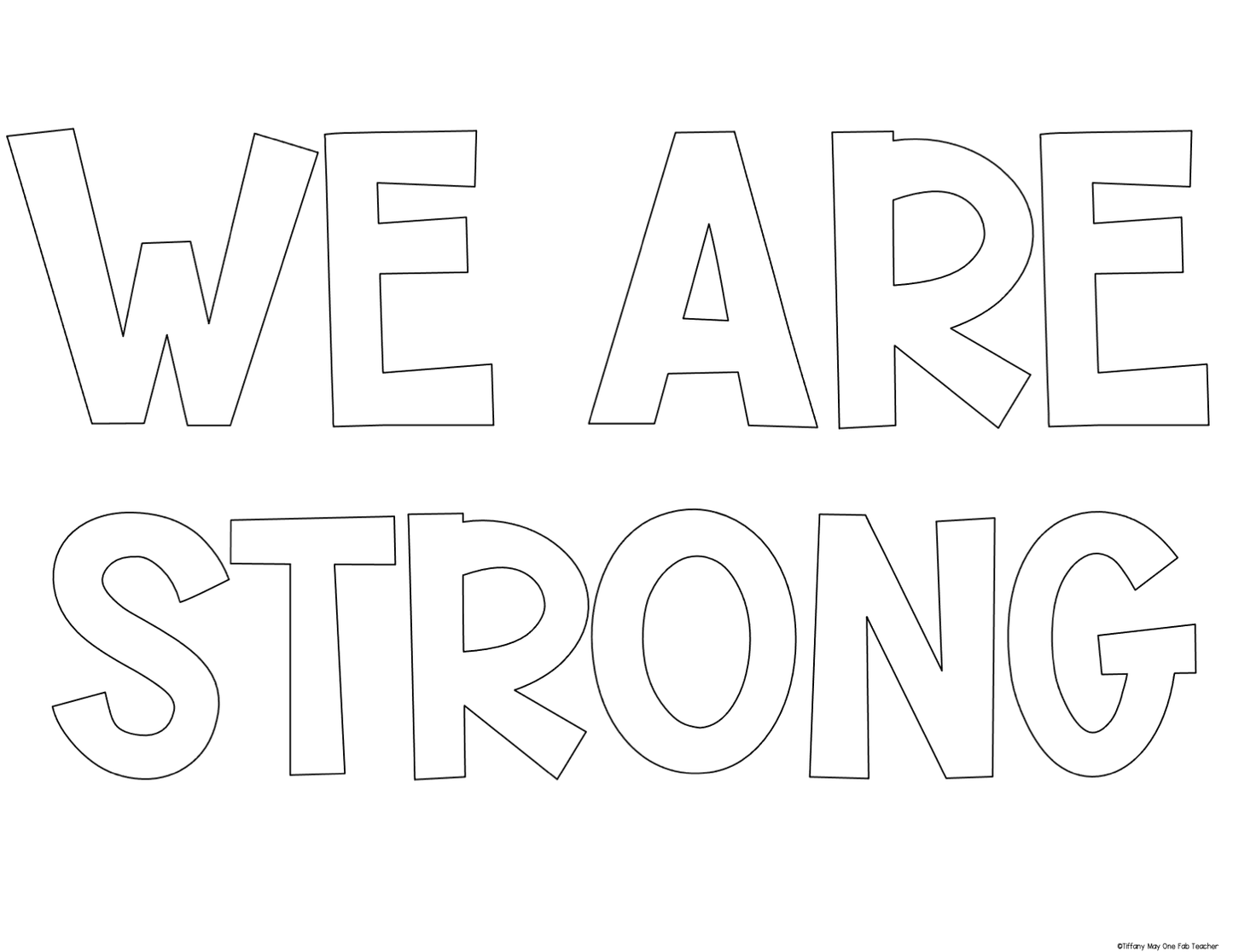 Affirmation Coloring Sheets for Whole Class Behavior