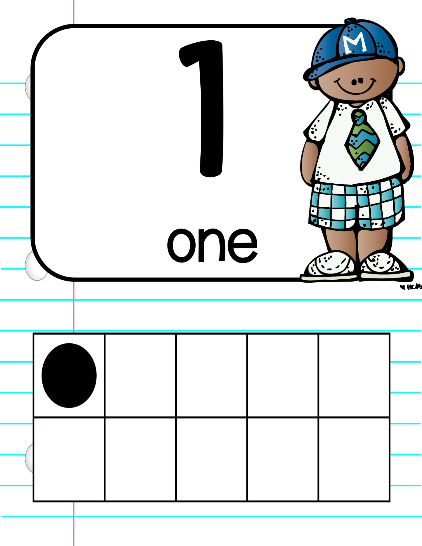 Ten Frame Posters | Notebook Paper 0-30