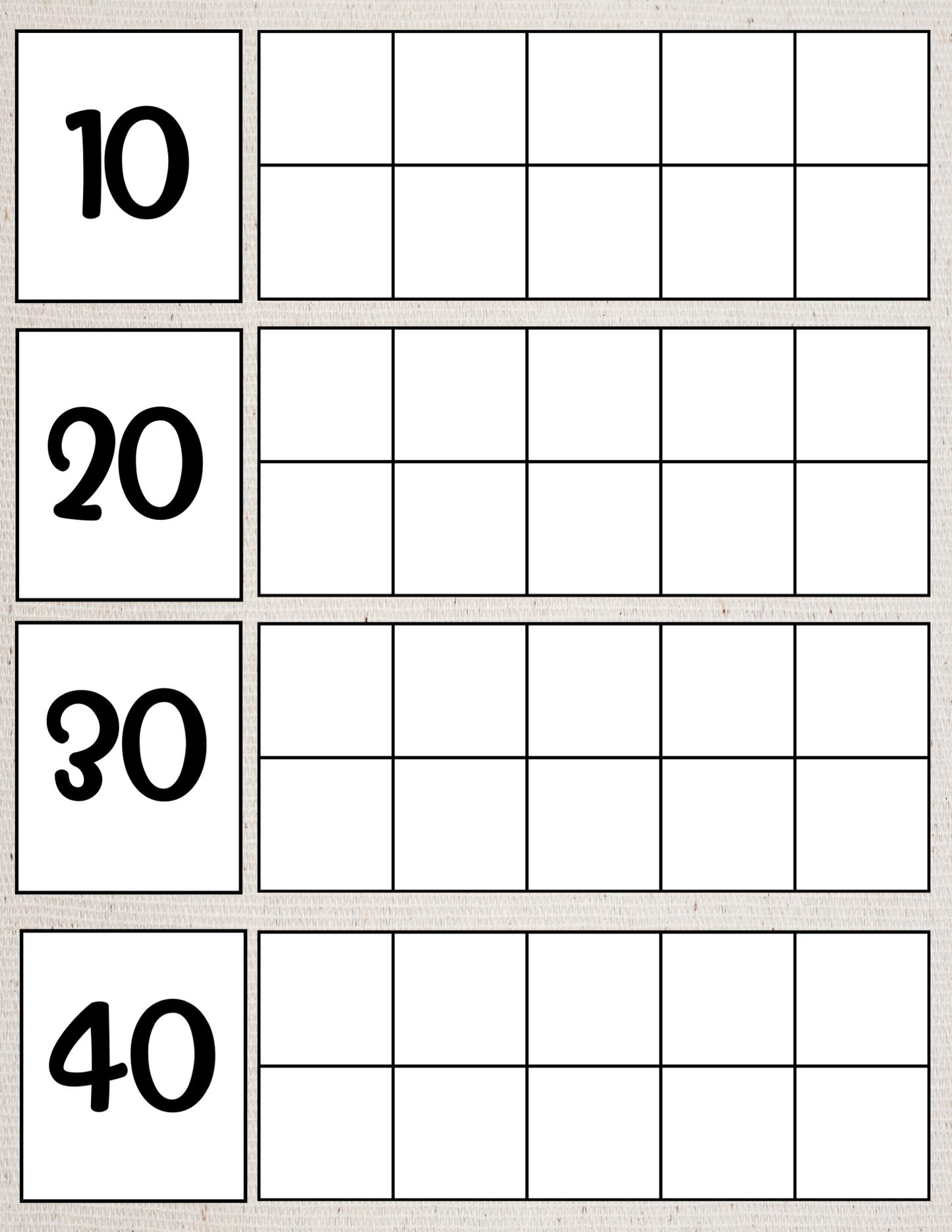 How Many Days in School Counting Set | Gray Linen