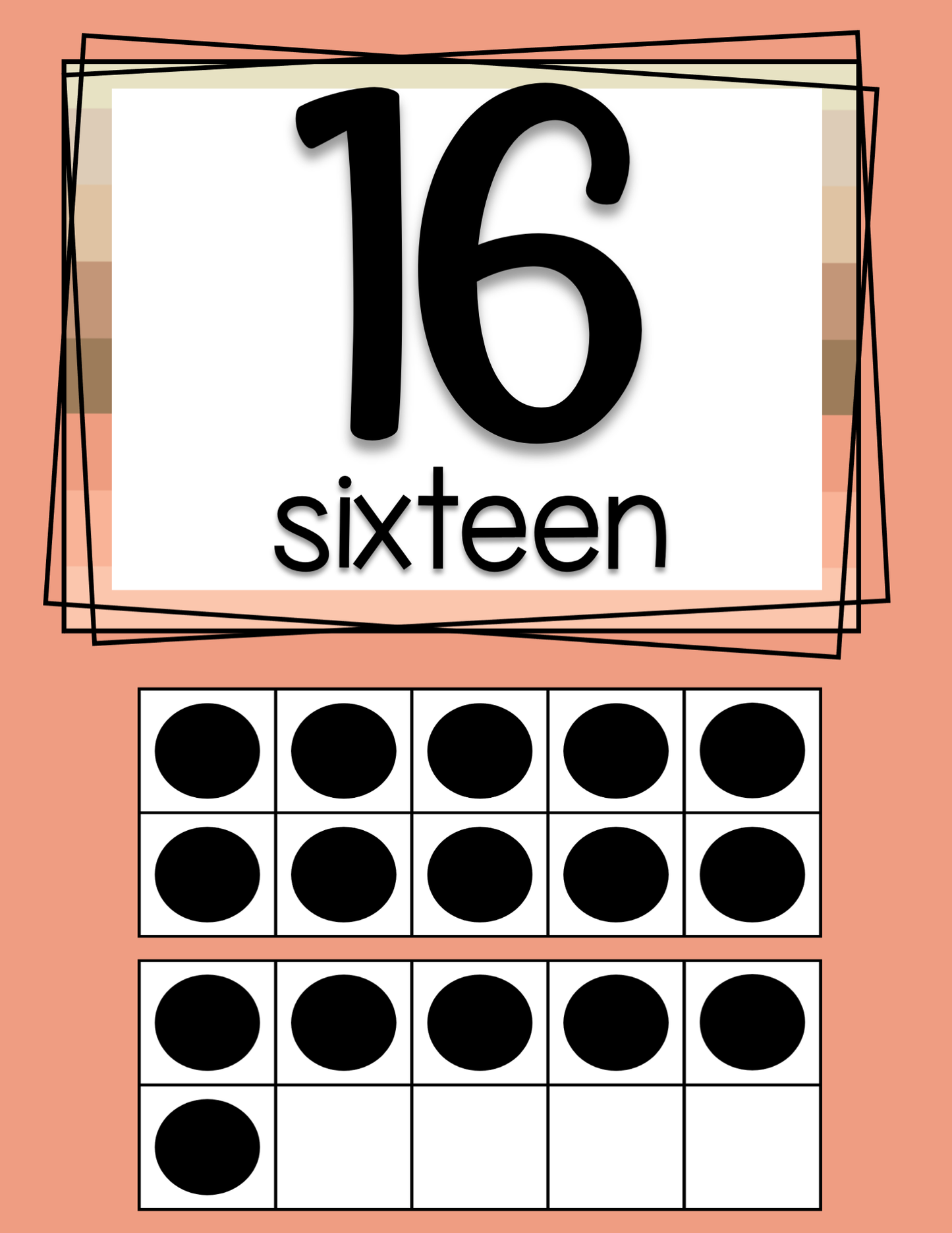 Ten Frame Posters | Modern Boho 0-30