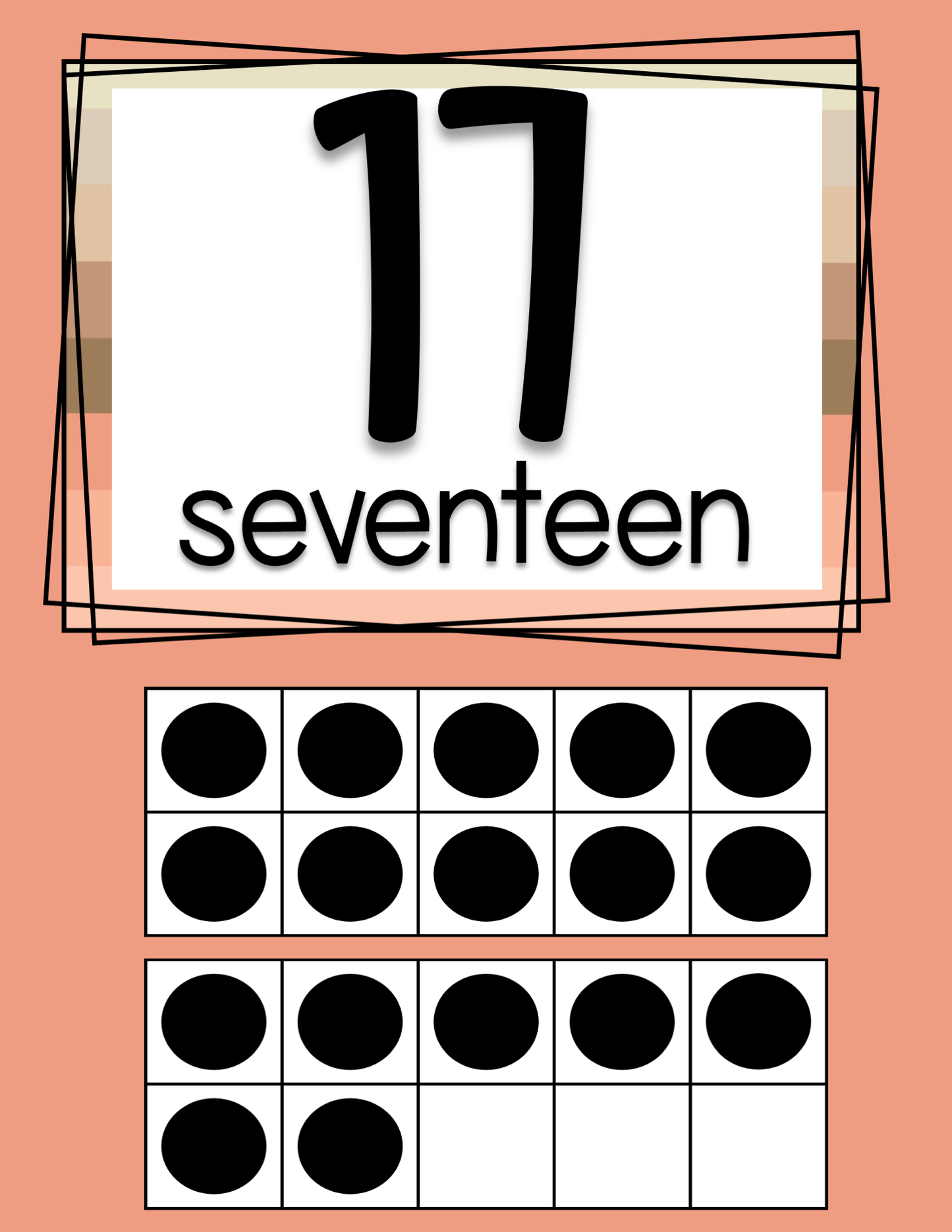 Ten Frame Posters | Modern Boho 0-30
