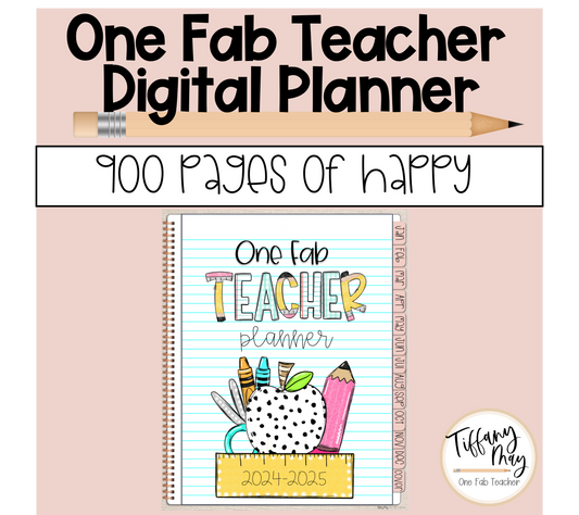 One Fab Teacher Digital Planner 2024-2025