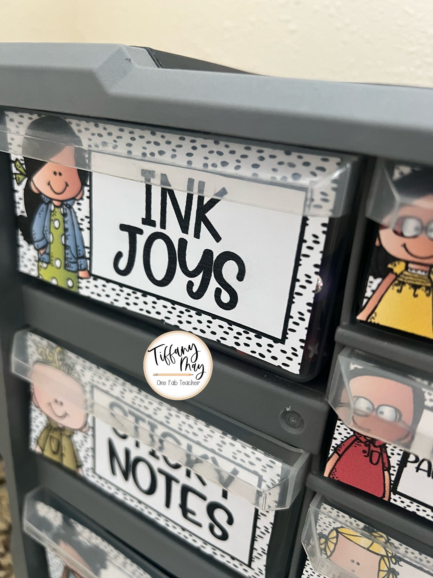 Teacher Toolbox Labels Set Black and Speckled | The Ultimate Organizational Solution for Teachers