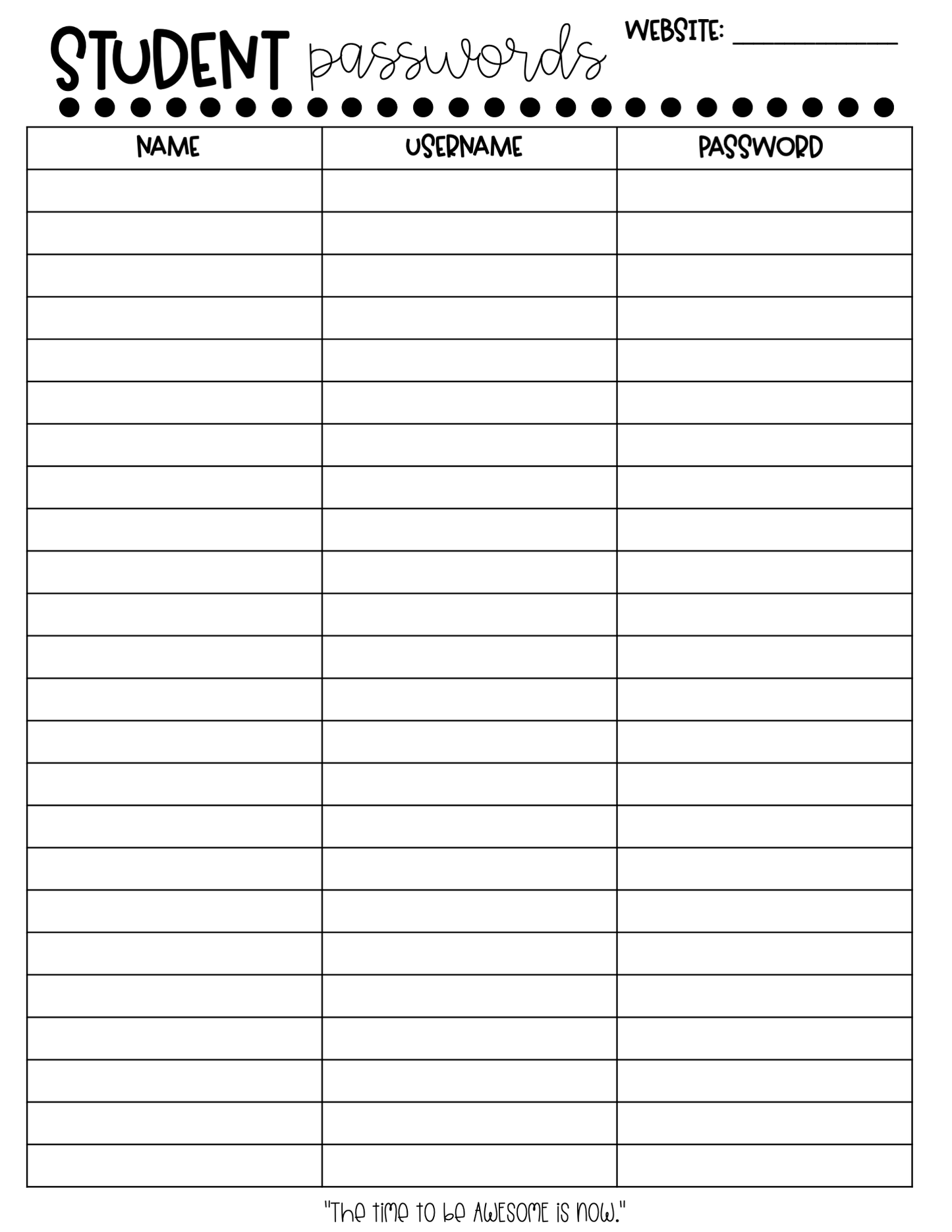 One Fab Teacher Weekly Planner 2023-2024