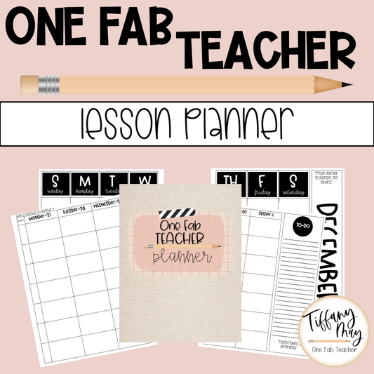 One Fab Teacher Lesson Planner 2023-2024