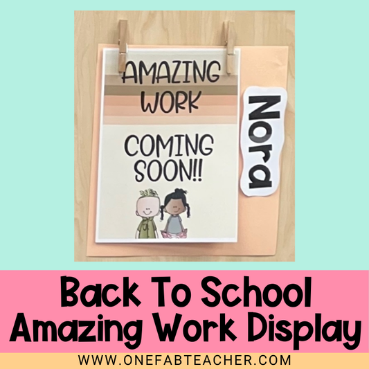 Back To School | Amazing Work Display