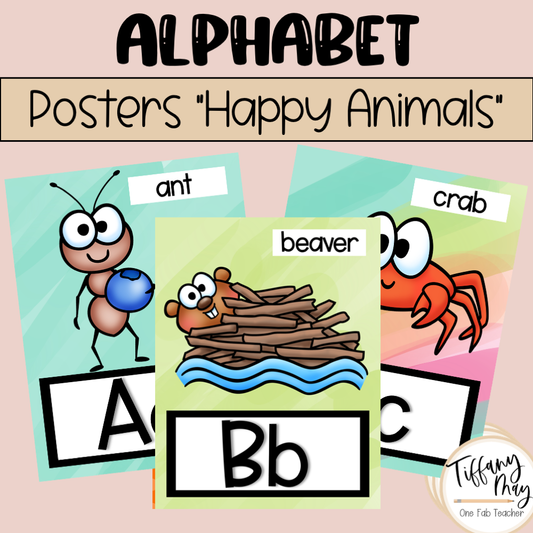 Alphabet Posters | Happy Bright