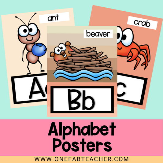 Alphabet Posters | Animal Boho