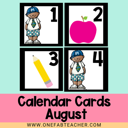 Calendar Cards | August