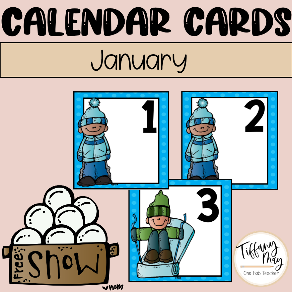 Calendar Cards | January