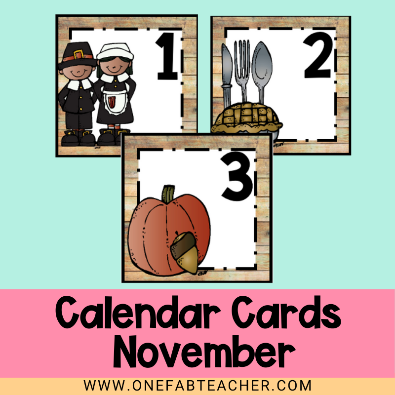 Calendar Cards | November