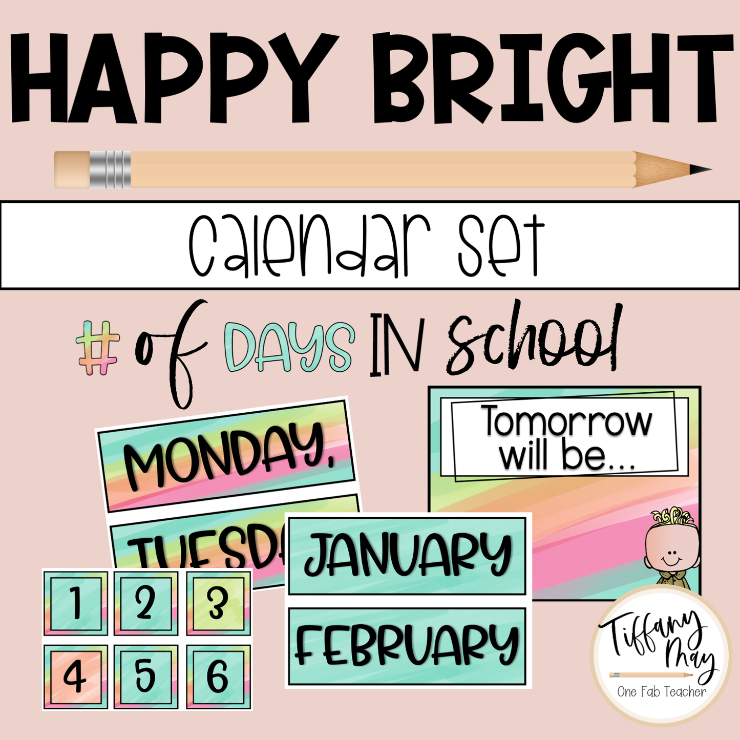 Calendar Set | Happy Bright