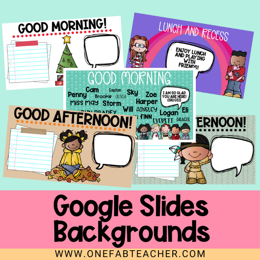 Google Slides Backgrounds for Teachers | Seasonal