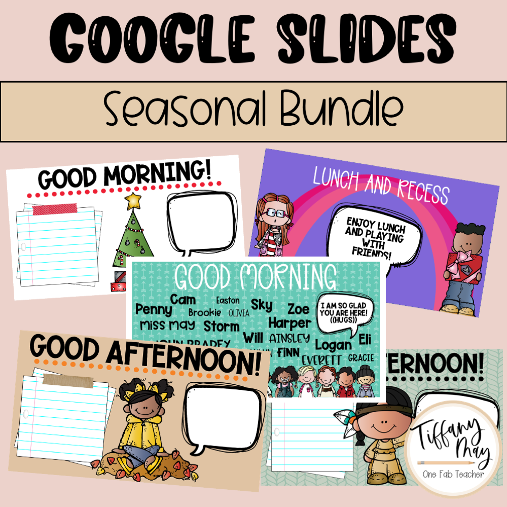 Google Slides Backgrounds for Teachers | Seasonal