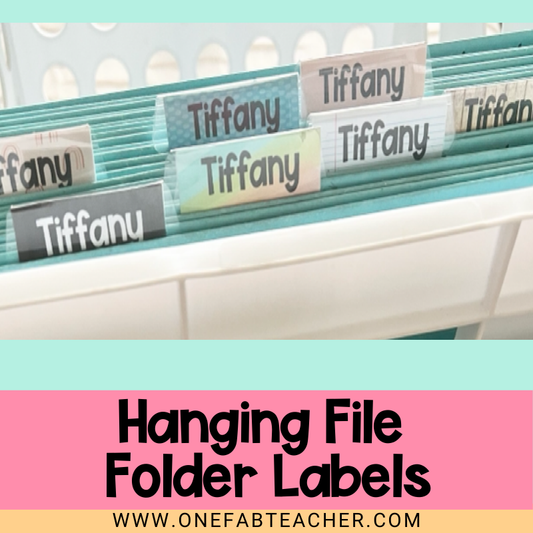 Hanging File Folder Labels | Customizable