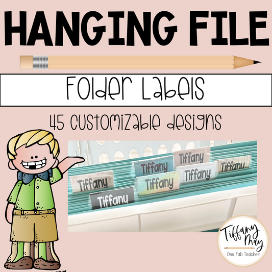 Hanging File Folder Labels | Customizable