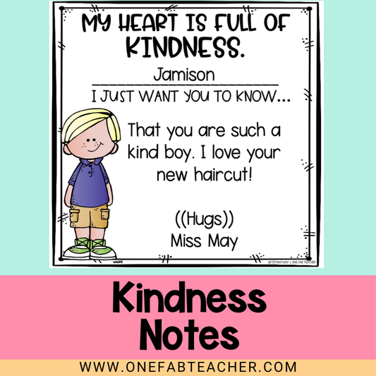 My Heart Is Full Of Kindness Notes