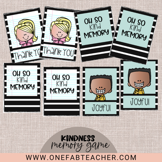 Oh' So Kind Memory Game | Kindness Game for Kids