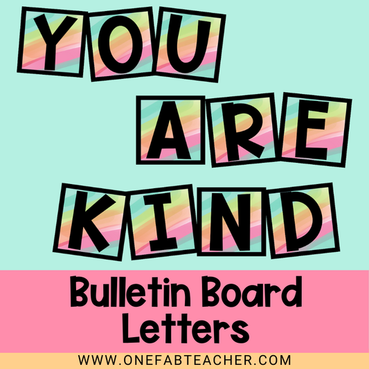 Bulletin Board Alphabet Cards | Happy Bright