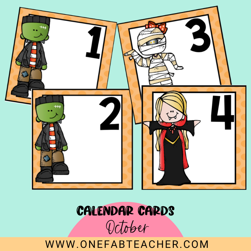 Calendar Cards | October