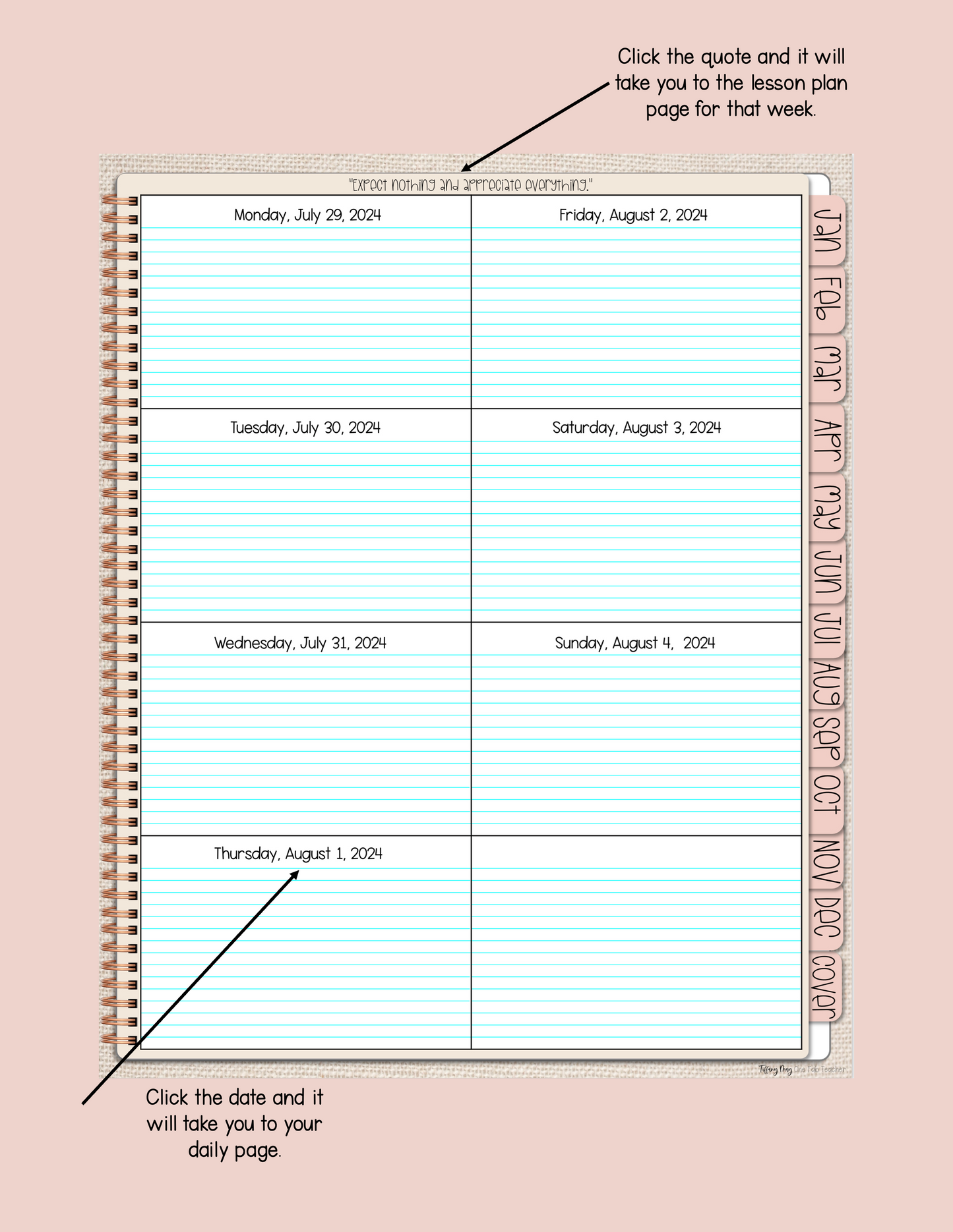 One Fab Teacher Digital Planner 2024-2025