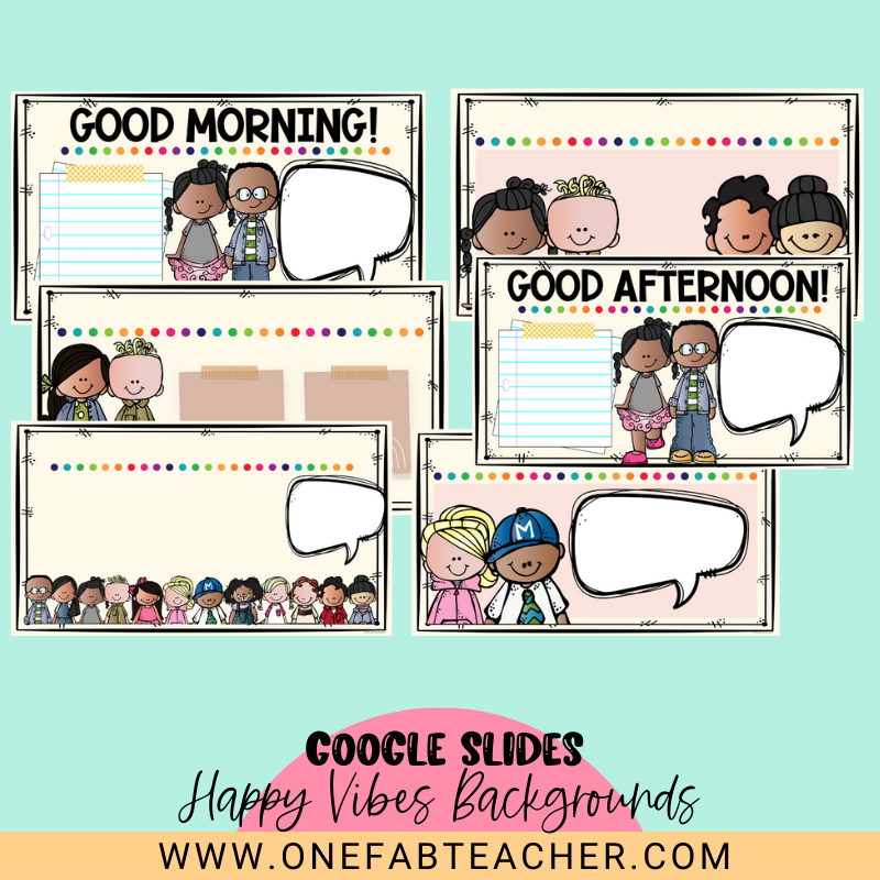 Google Slides Happy Vibes Backgrounds