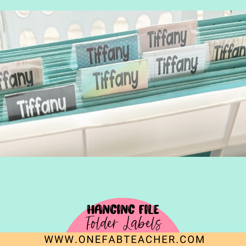 Hanging File Folder Labels | Customizable