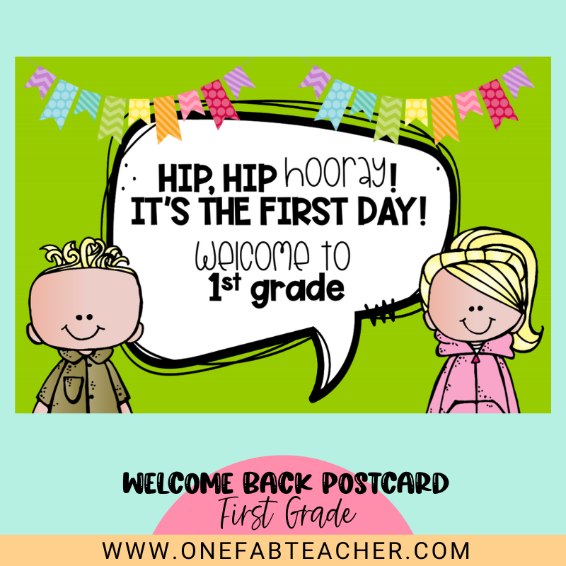 Welcome Back to School Cards | 1st-Grade