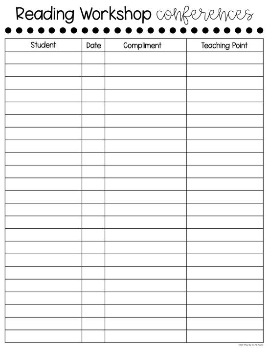 Classroom Documentation Forms – One Fab Teacher