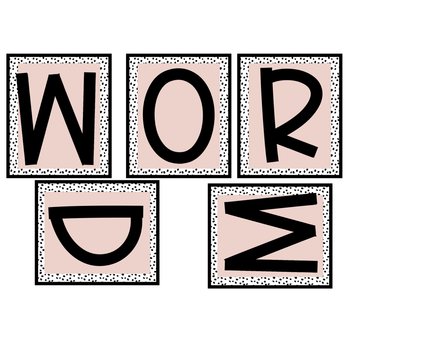 Word Wall Headers and Customizable Word Cards