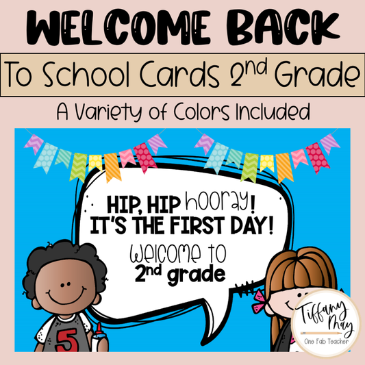 Welcome Back to School Cards | 2nd Grade