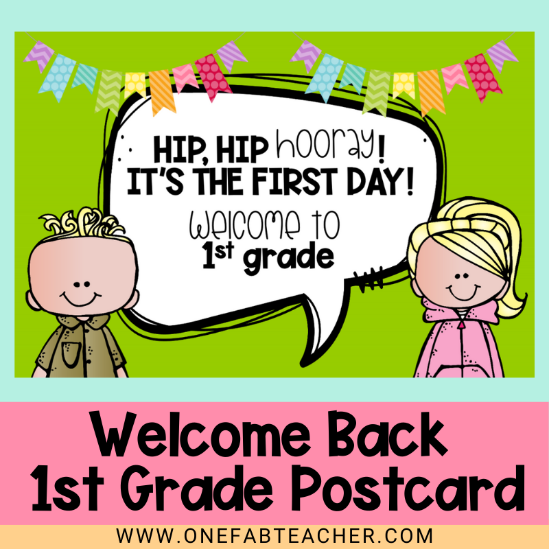 Welcome Back to School Cards | 1st-Grade