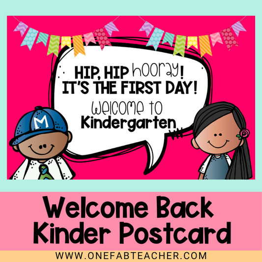 Welcome Back to School Cards | Kindergarten