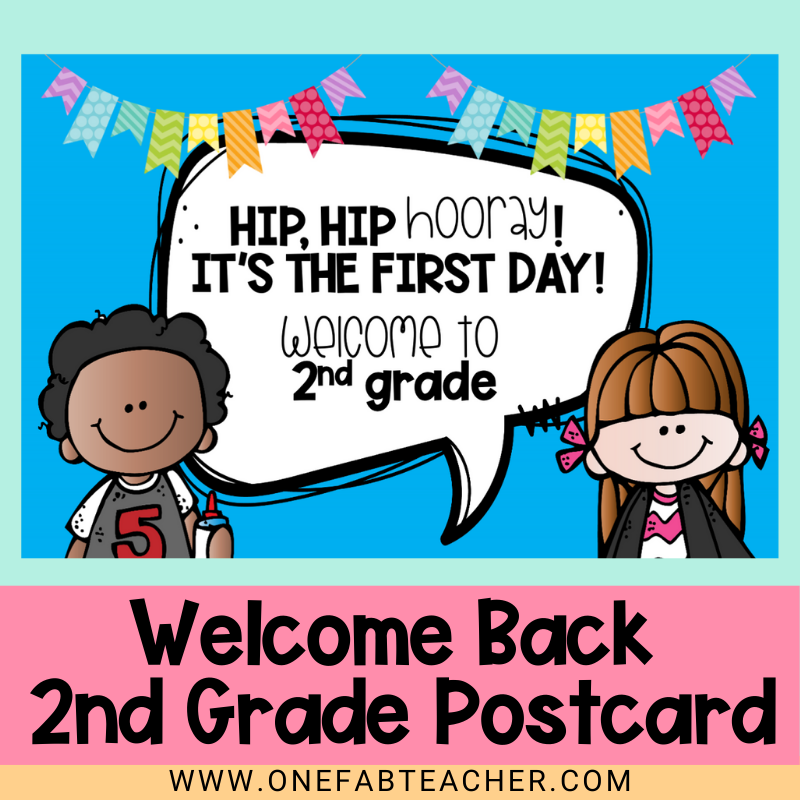 Welcome Back to School Cards | 2nd Grade n