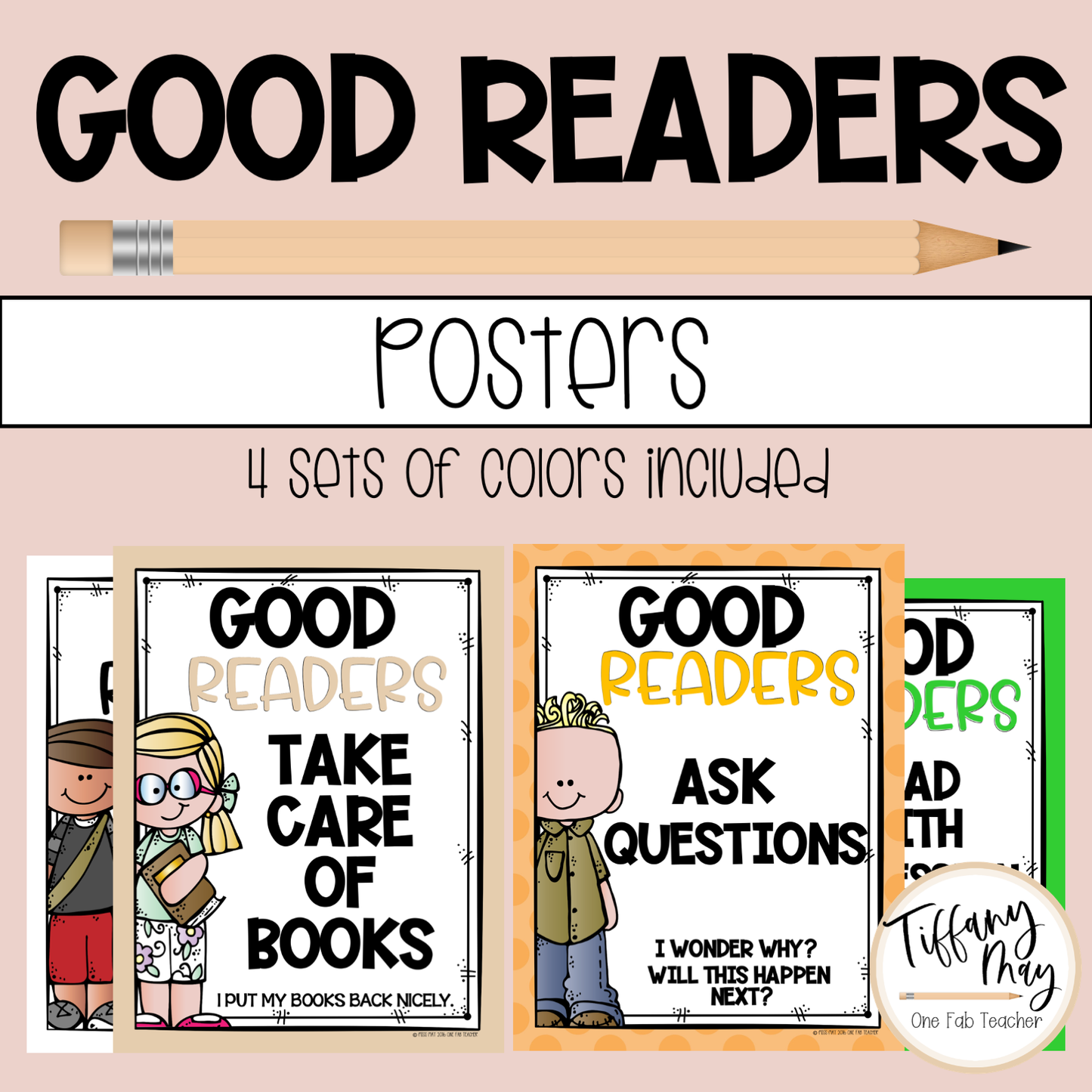 What do good readers do? Posters - 32 Colorful Visual Aids"