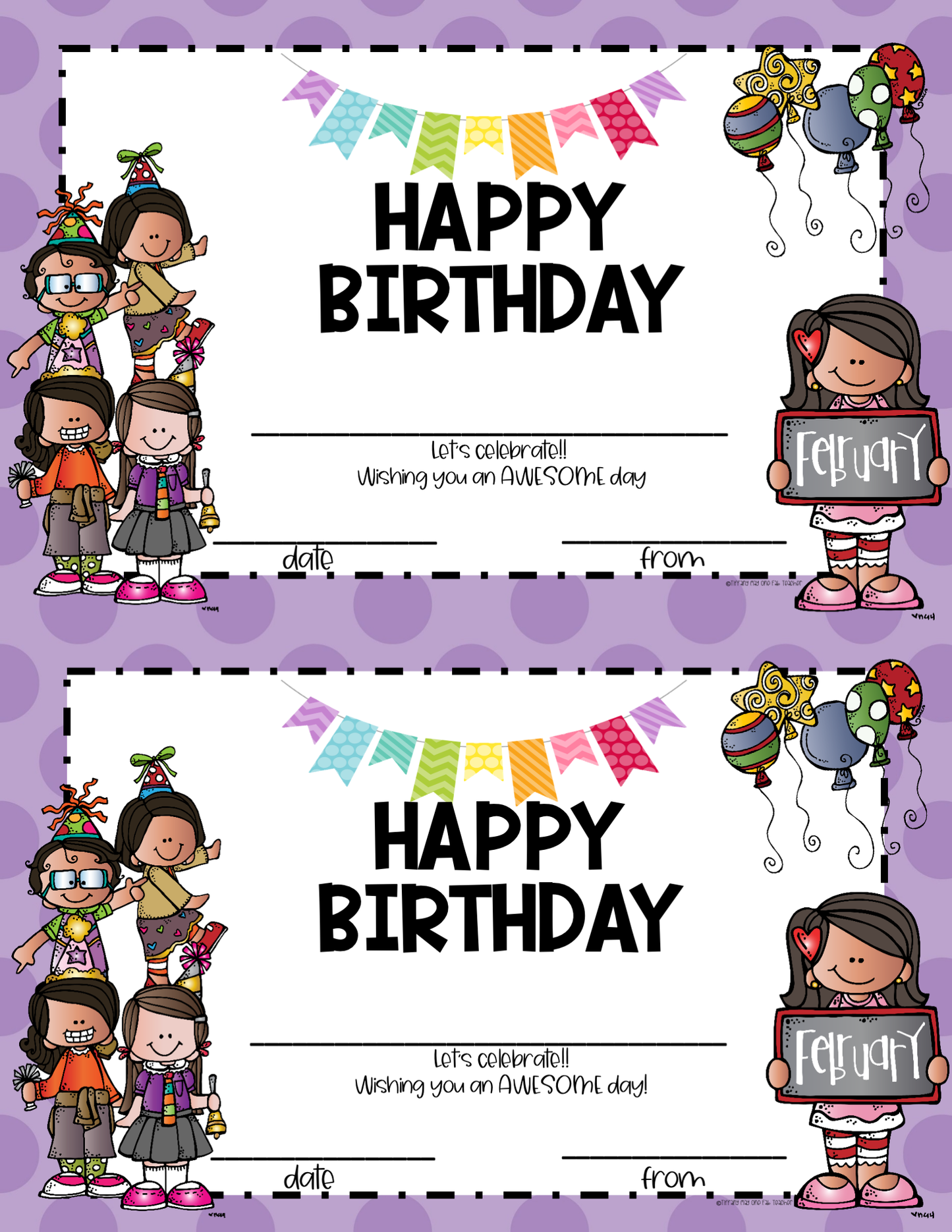 Happy Birthday Certificates | Celebrate with Style: Editable and Personalized