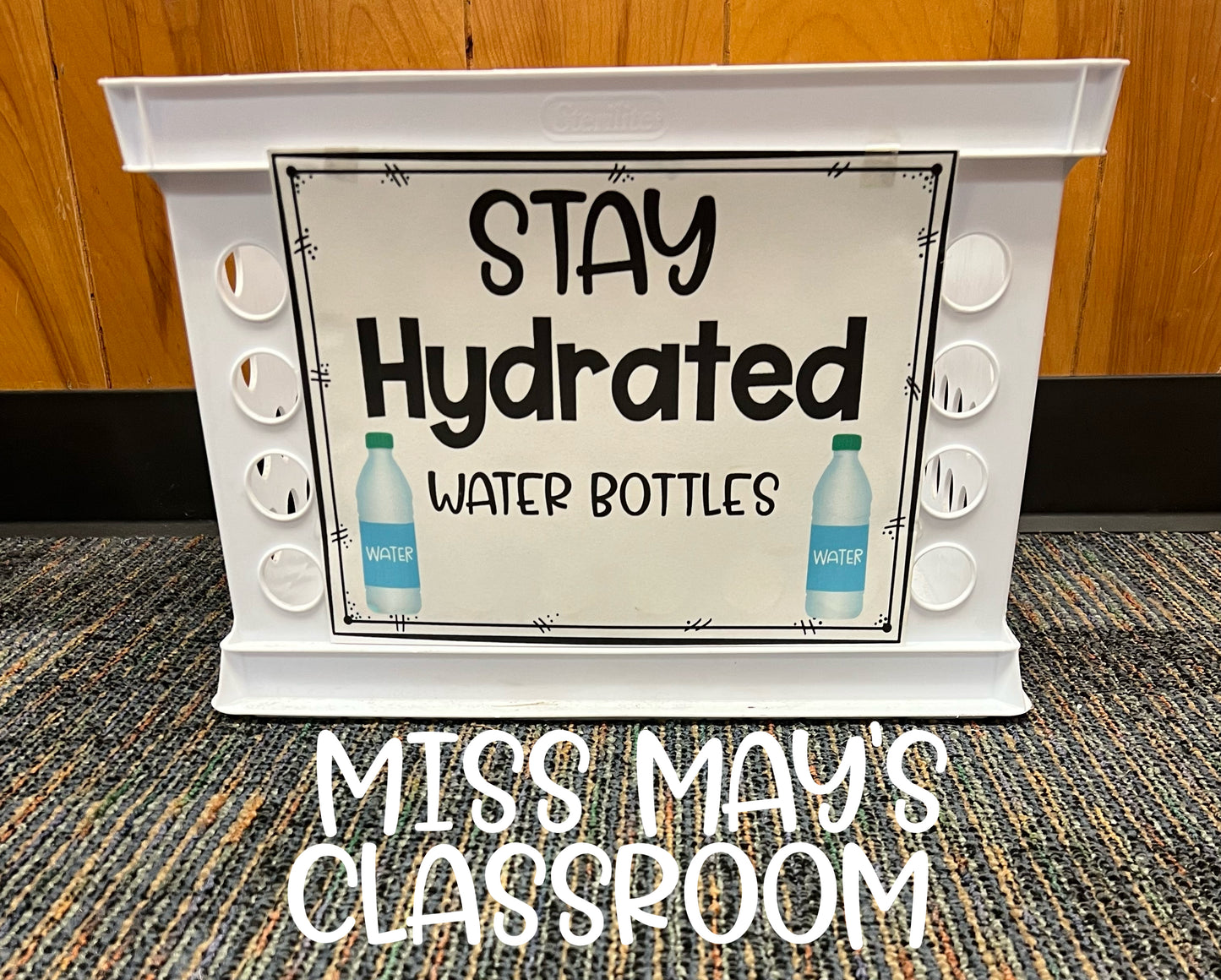 Stay Hydrated Classroom Sign Freebie